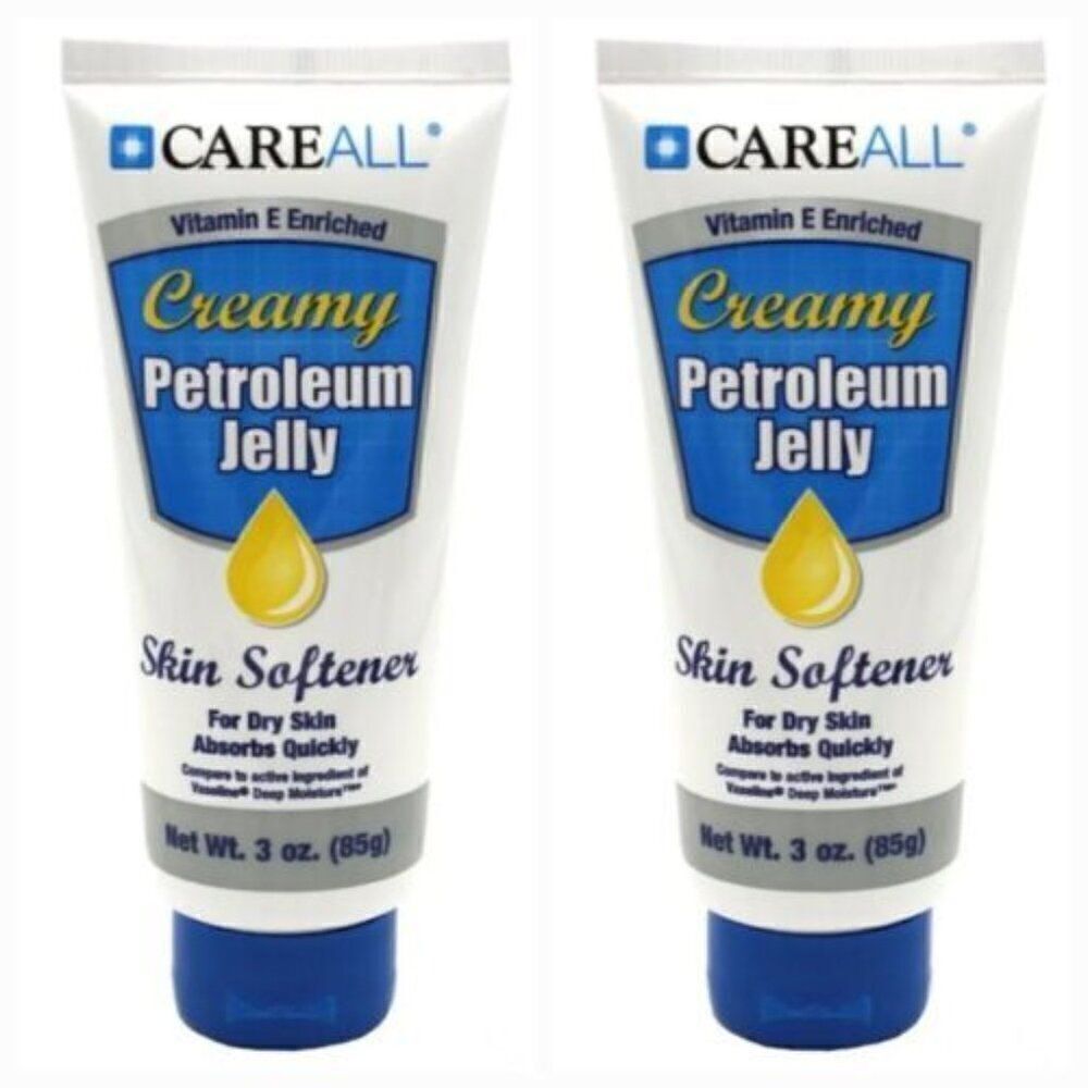 2 PACK Of CareAll Creamy Petroleum Jelly with Vitamin E, 3-oz. Tubes